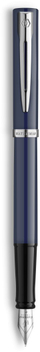 Stilolaps me bojë Waterman Impression Blue Lacquer, majë F, bojë blu, i kaltër