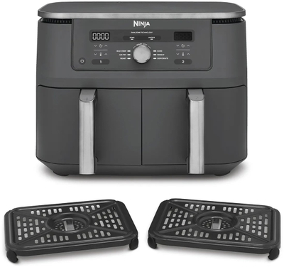 Fritezë me ajër Ninja Dual Zone MAX DZ400EU, 9.5L, 6 në 1, e zezë