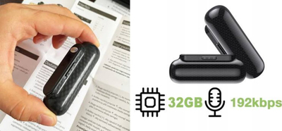 Regjistrues zanor JNN Q77, 32GB, aktivizim nga zëri, i zi
