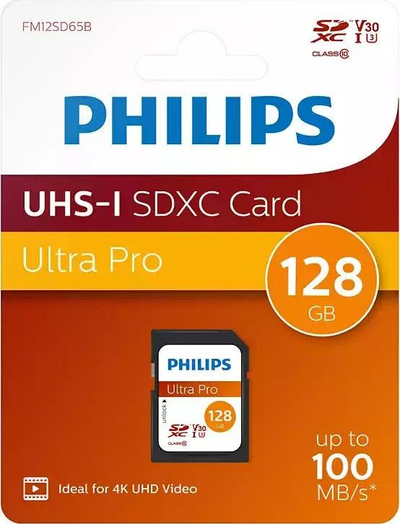 Картичка меморија Филипс Ултра Про FM12SD65B, 128GB, SDXC UHS-I Class 10
