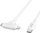 Kabllo karikimi HYPER HyperJuice, USB-C në USB-C/Lightning, 1.5 m, 60W, e bardhë