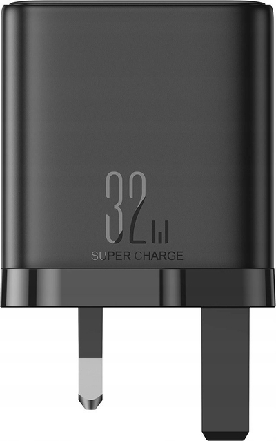 Karikues i shpejtë Joyroom JR-TCF10, 32W, 2x USB-C USB-A, prizë UK, i zi