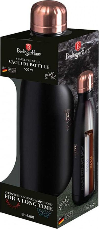 Shishe termike Berlinger Haus, 500ml, inoks, e argjendtë