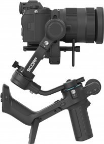Stabilizator gimbal FeiyuTech Scorp C për DSLR dhe kamera mirrorless, me dorezë të rehatsme, i zi