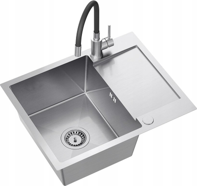 Lavaman kuzhine Luke Oceov, 60x48x20 cm, inox, me trap