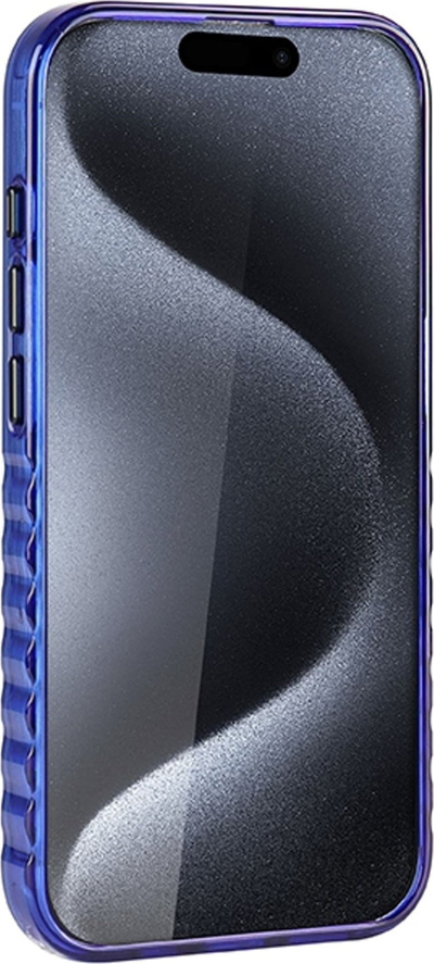 Kapak telefoni Audi IML Hard Case, për iPhone 15 Pro 6.1", me MagSafe, blu