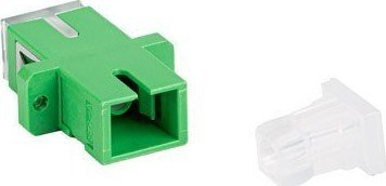 Adapter fibër optike Lanberg SM SC/APC, simplex, 25 copë, transparent