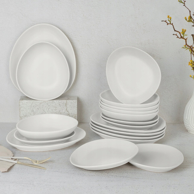 Set darke Berlinger Haus Sahara Collection BH-10020, 18 copë, stoneware, krem mat