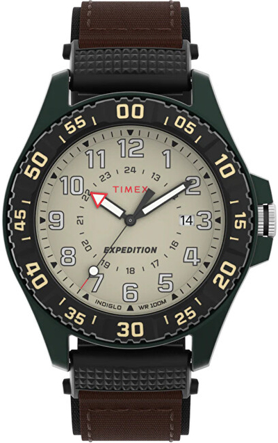 Orë për meshkuj Timex Expedition Acadia Rugged Mixed Material TW4B26500, kafe