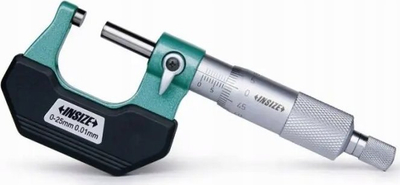 Mикрометар Инсајз 3202-25A, 0-25mm, 0.01mm, стандарден