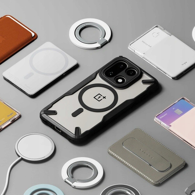 Kuti mbrojtëse Ringke Fusion X Magnetic MagSafe OnePlus 15, transparente, e zezë