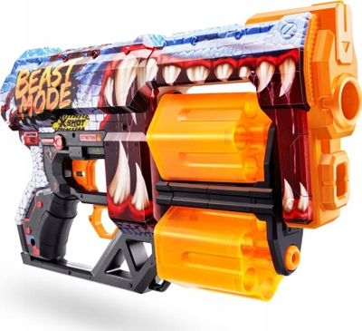 Lodër blaster Zuru X Shot Skins Dread Beast, 12 darts, për fëmijë 8+