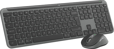 Set tastierë dhe mi Logitech Signature Slim MK950, pa tela, Bluetooth, grafit