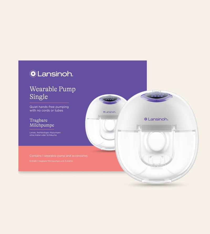 Laktator Lansinoh Wearable Pump Single, pa tela dhe tuba, rezervuar 180ml, i bardhë