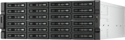 Kabinë magazinimi QNAP TL-R2400PES-RP, 24 slote SATA HDD SSD, PCIe, e zezë