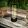 Llambë diellore kopshti LED, 46cm, 3000K, IP44, me sensor muzgut