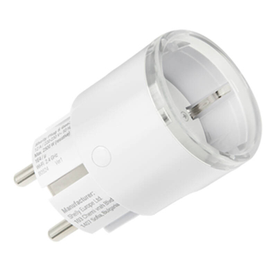 Prizë e mençur Shelly Plug S Gen3, Wi‑Fi Bluetooth, matje energjie, e bardhë