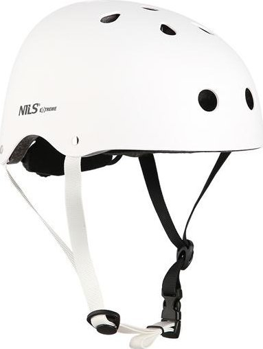 Helmetë për kalamaj për patina dhe trotinet MTW001, 48–52 cm, e rregullueshme, e bardhë