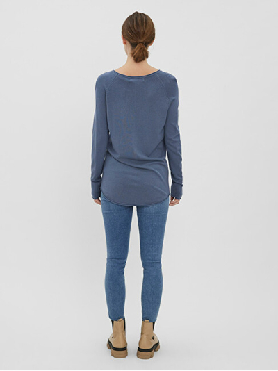 Triko VERO MODA VMNELLIE Relaxed Fit, e kaltër
