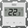 Termostat dhome Tech Wired F-2z v1, me prekje, ekran LCD, i bardhë
