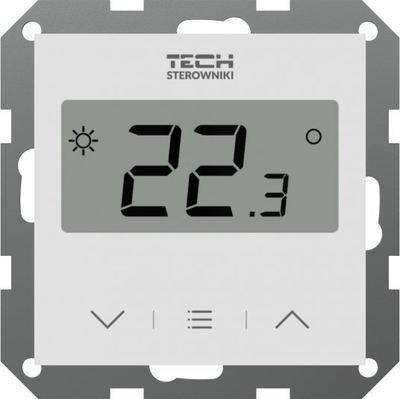 Termostat dhome Tech Wired F-2z v1, me prekje, ekran LCD, i bardhë