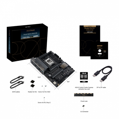 Pllakë amë Asus ProArt B650 Creator, AMD AM5, DDR5, e zezë