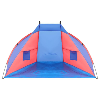 Çadër plazhi Royokamp Beach Shelter, 1-2 veta, mbrojtje UV, blu e kuqe