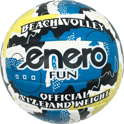 Top volejbolli Enero Fun 1030715MID, madhësi zyrtare, shumëngjyrësh