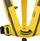Jelek shpëtimi me ajër Spinlock Deckvest Lite Plus 170N, me parzmore sigurie, i verdhë
