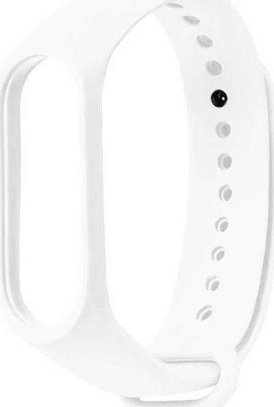 Rrip silikoni për byzylyk Xiaomi Mi Band 5 6, i bardhë