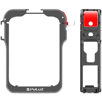 Kafaz mbrojtës kamerë Puluz Osmo 360, alumini, montim 1/4", i zi