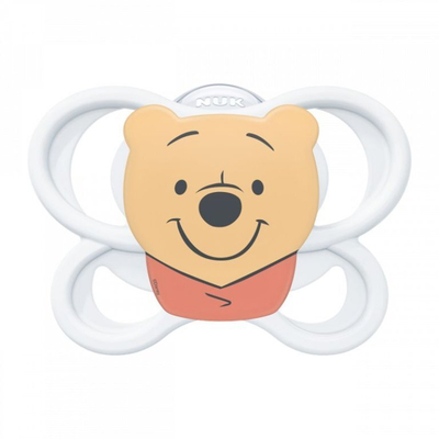 Biberon NUK Perfect Match Air Disney Winnie the Pooh, silikon, 0–6m, i bardhë