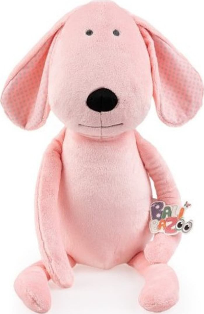 Lodër pelushi Balibazoo Pink Cuddly Dog, 58cm, rozë