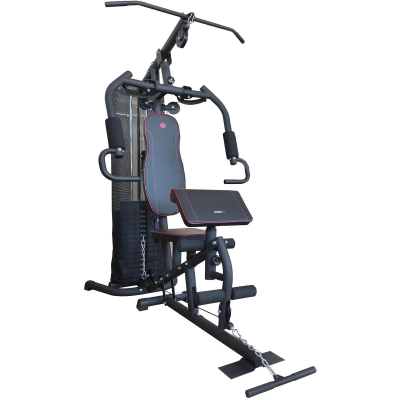 Pajisje multifunksionale fitnesi Enero Fit Gym 5000, për me bo gjithë trupin, skelet çeliku, ngjyrë e zezë me jeshile