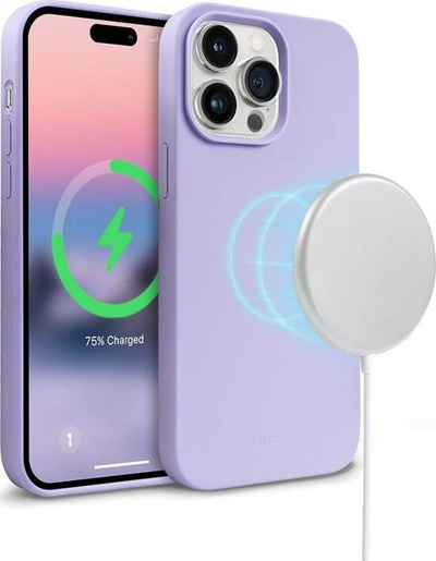 Maskë mbrojtëse Crong Color Cover Magnetic për iPhone 14 Pro, MagSafe, lejla