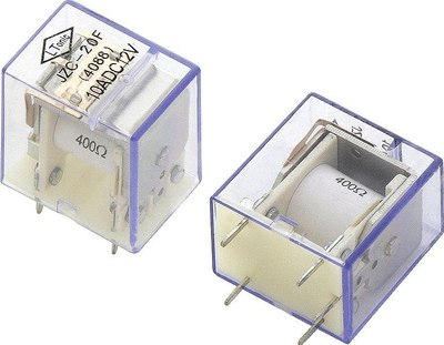 Relé JZC-20F, 12V, 10A
