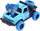 Makine lodër Predator Stunt Car 4x4, me drita e zëra, me friksion, blu