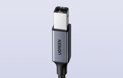 Kabllo printeri Ugreen US370 45034, USB C në USB B, 1m, e zezë