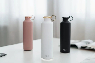 Shishe e mençur uji Equa Smart Bottle Snow White, 680ml, çelik inox, e bardhë