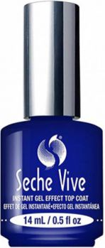 Llak mbrojtës Seche Vive Gel Effect Top Coat, efekt xheli, thahet shpejt, i tejdukshëm