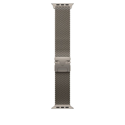 Apple Watch 49mm Loop, Natural Titanium Milanese Loop, Small