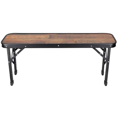 Set tavoline kampingu Enero Camp, palosëse 90x60x70 cm, 2 banka 87x23x39 cm, ngjyrë druri