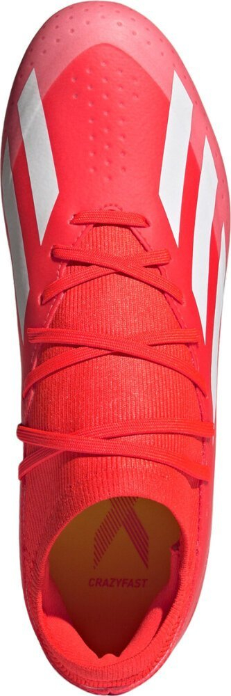 Këpucë futbolli Adidas X Crazyfast League M IE2377, fushë me bar natyral, për burra, të kuqe