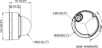Kamerë IP Hikvision DS-2CD2143G2-LIS2U, lentë 2.8mm, e zezë