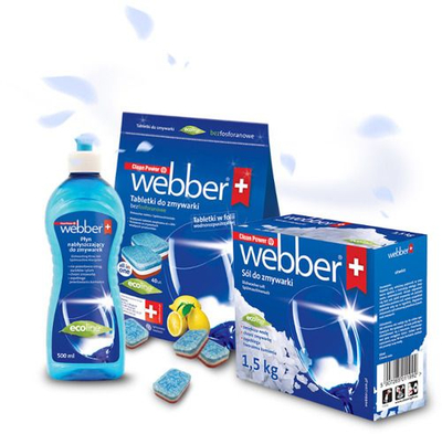 Set për enëlarëse Webber ECOline 3n1, tableta all in one, kripë 1.5kg, aromë limoni