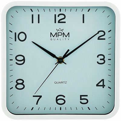 Orë muri Prim MPM Classic Square B E01.4234.31, e kaltër