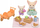 Set lodrash Sylvanian Families Sunny Picnic, Fennec Foxes, 2 figura, shumëngjyrësh