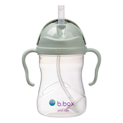 Gotë me pipë b.box, 240 ml, me doreza, rozë malinë