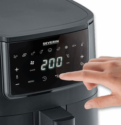 Fritezë me ajër të nxehtë Severin FR 2461, 4L, 1300W, e zezë