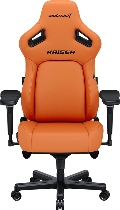Karrige gaming AndaSeat Kaiser 4 Blaze Orange, përmasa L, lëkurë PVC premium, portokalli